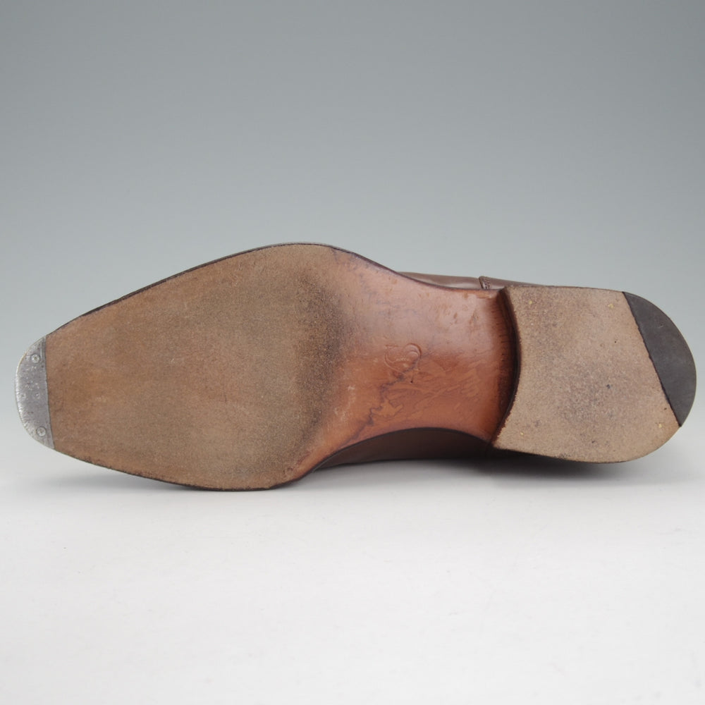 極上★(英)アルフレッド・サージェント 5.5F【上級★エクスクルーシブライン/CHARLTON】Uチップ/カーフ/茶/メンズ/Alfred Sargent★o613