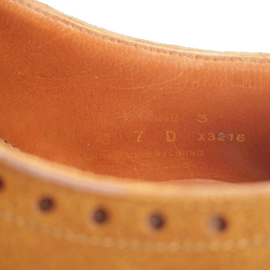 極美品★クロケット&ジョーンズ 7D【現行定価15万円以上★ハンドグレードライン/ATHERSTONE 3】フルブローグ/茶/Crockett&Jones★p173