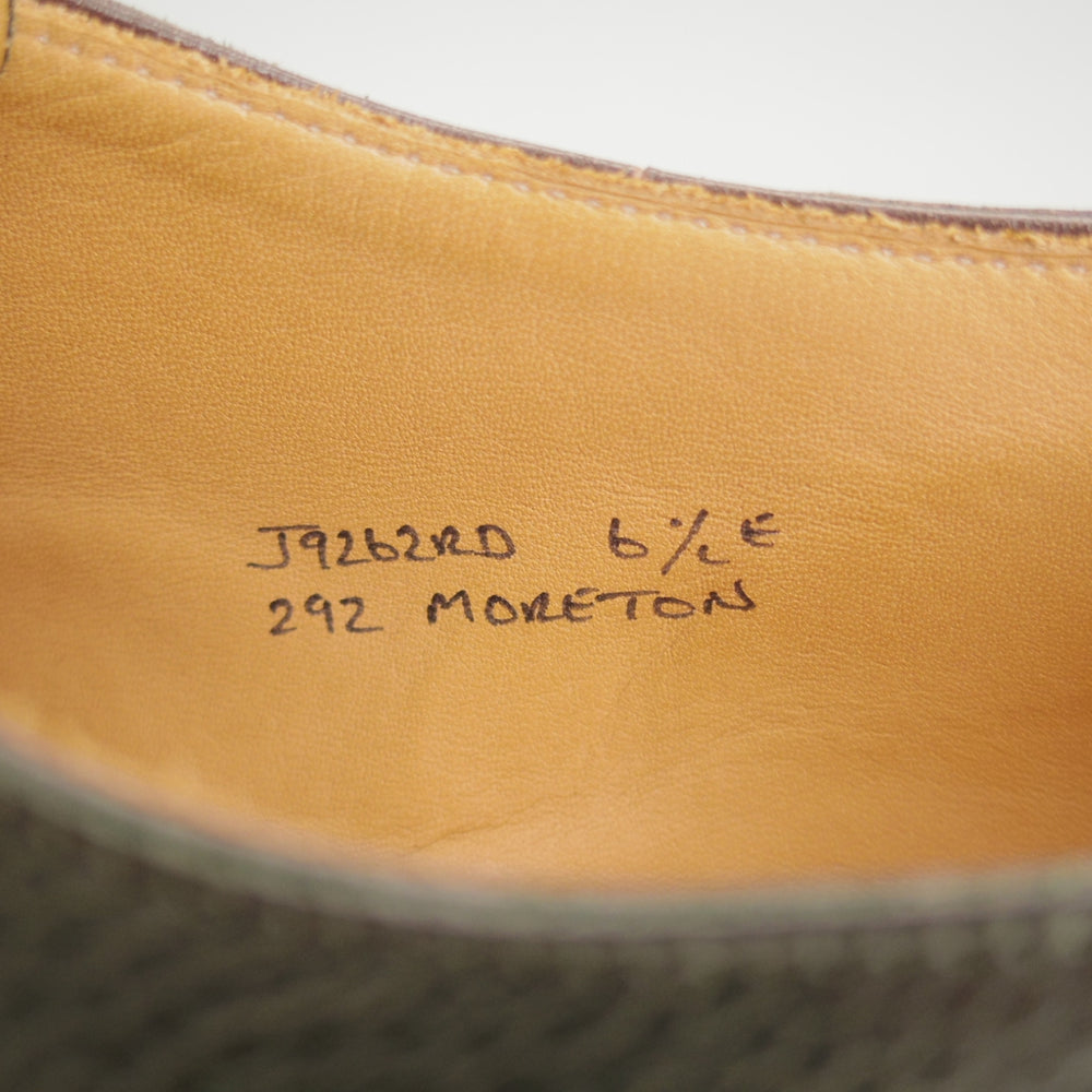 ★クロケット&ジョーンズ 6.5E【定価￥148,500-★モールトン/MORETON/リッジウェイソール】292ラスト/Uチップ/緑/Crockett&Jones★p174