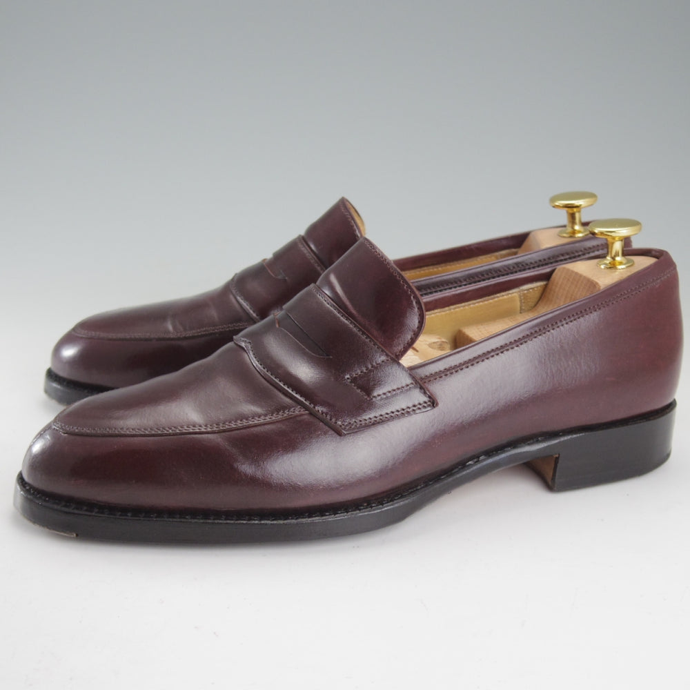 極上★(東欧)ヴァーシュ SIZE 39【貴重★コードバン仕様/純正シューツリー付き】コインローファー/赤茶/VASS★o616