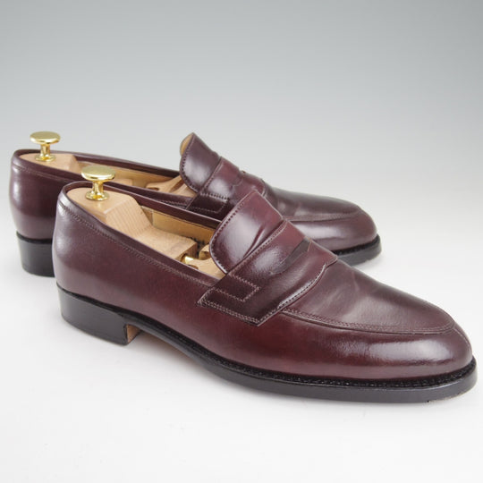 極上★(東欧)ヴァーシュ SIZE 39【貴重★コードバン仕様/純正シューツリー付き】コインローファー/赤茶/VASS★o616