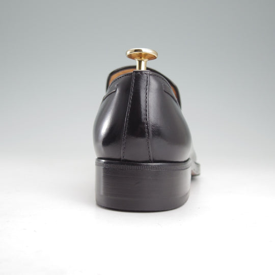 極上★(伊)タニノクリスチー SIZE 5.5【定価10万円以上★タッセルローファー/黒】カーフ/メンズ/TANINO CRISCI★o079