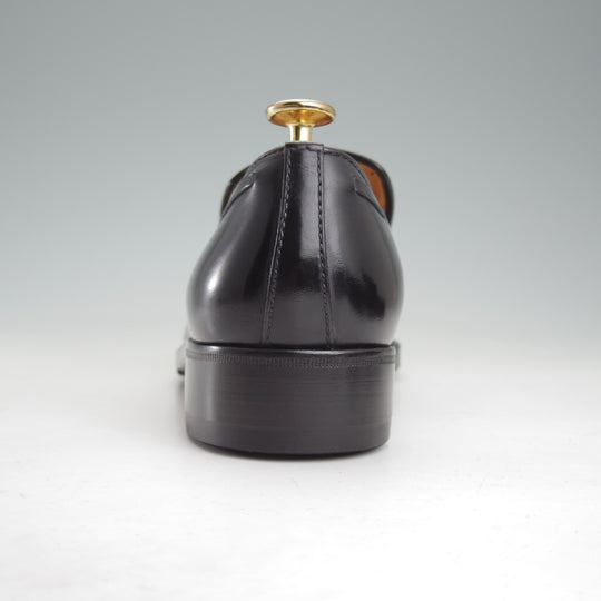 極上★(伊)タニノクリスチー SIZE 5.5【定価10万円以上★タッセルローファー/黒】カーフ/メンズ/TANINO CRISCI★o079