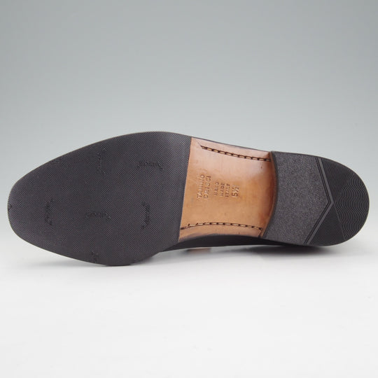 極上★(伊)タニノクリスチー SIZE 5.5【定価10万円以上★タッセルローファー/黒】カーフ/メンズ/TANINO CRISCI★o079