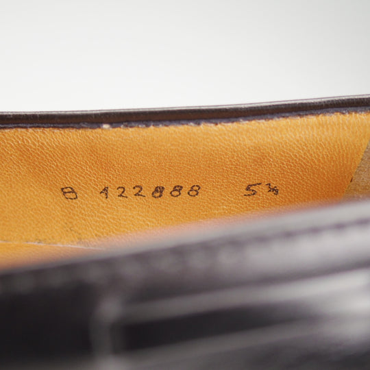 極上★(伊)タニノクリスチー SIZE 5.5【定価10万円以上★タッセルローファー/黒】カーフ/メンズ/TANINO CRISCI★o079