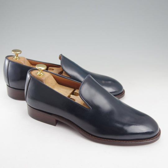 未使用★THE HARVEY/ザ・ハーヴィー SIZE 40【定価￥107,800-★コードバン/KNIGHTSBRIDGE】ローファー/スリッポン/紺/メンズ★o080