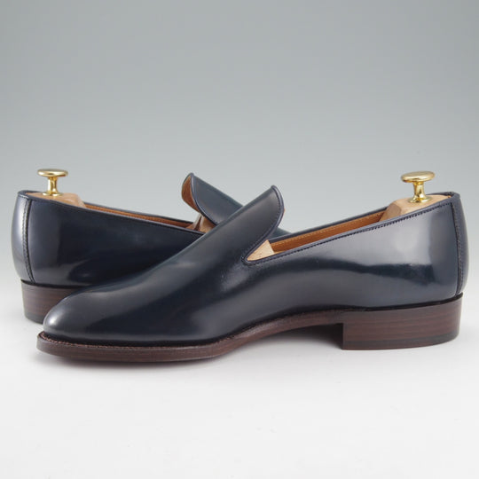 未使用★THE HARVEY/ザ・ハーヴィー SIZE 40【定価￥107,800-★コードバン/KNIGHTSBRIDGE】ローファー/スリッポン/紺/メンズ★o080