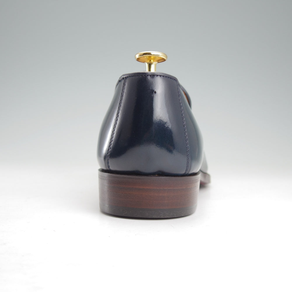 未使用★THE HARVEY/ザ・ハーヴィー SIZE 40【定価￥107,800-★コードバン/KNIGHTSBRIDGE】ローファー/スリッポン/紺/メンズ★o080