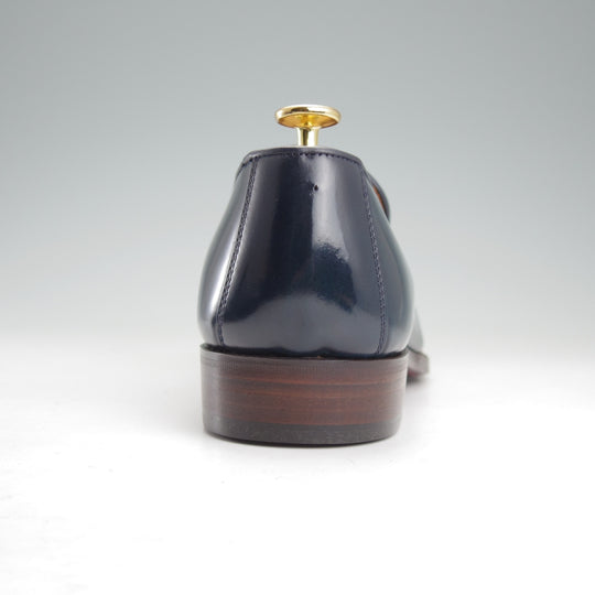 未使用★THE HARVEY/ザ・ハーヴィー SIZE 40【定価￥107,800-★コードバン/KNIGHTSBRIDGE】ローファー/スリッポン/紺/メンズ★o080