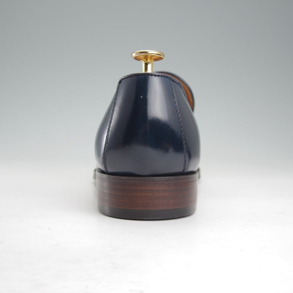 未使用★THE HARVEY/ザ・ハーヴィー SIZE 40【定価￥107,800-★コードバン/KNIGHTSBRIDGE】ローファー/スリッポン/紺/メンズ★o080