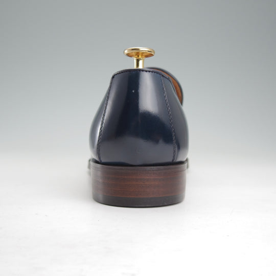 未使用★THE HARVEY/ザ・ハーヴィー SIZE 40【定価￥107,800-★コードバン/KNIGHTSBRIDGE】ローファー/スリッポン/紺/メンズ★o080