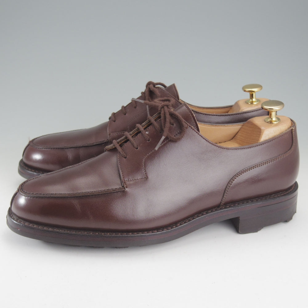 美品★クロケット&ジョーンズ 7.5E【定価￥154,000-★モールトン/MORETON/リッジウェイソール】292ラスト/Uチップ/カーフ/濃茶★p178
