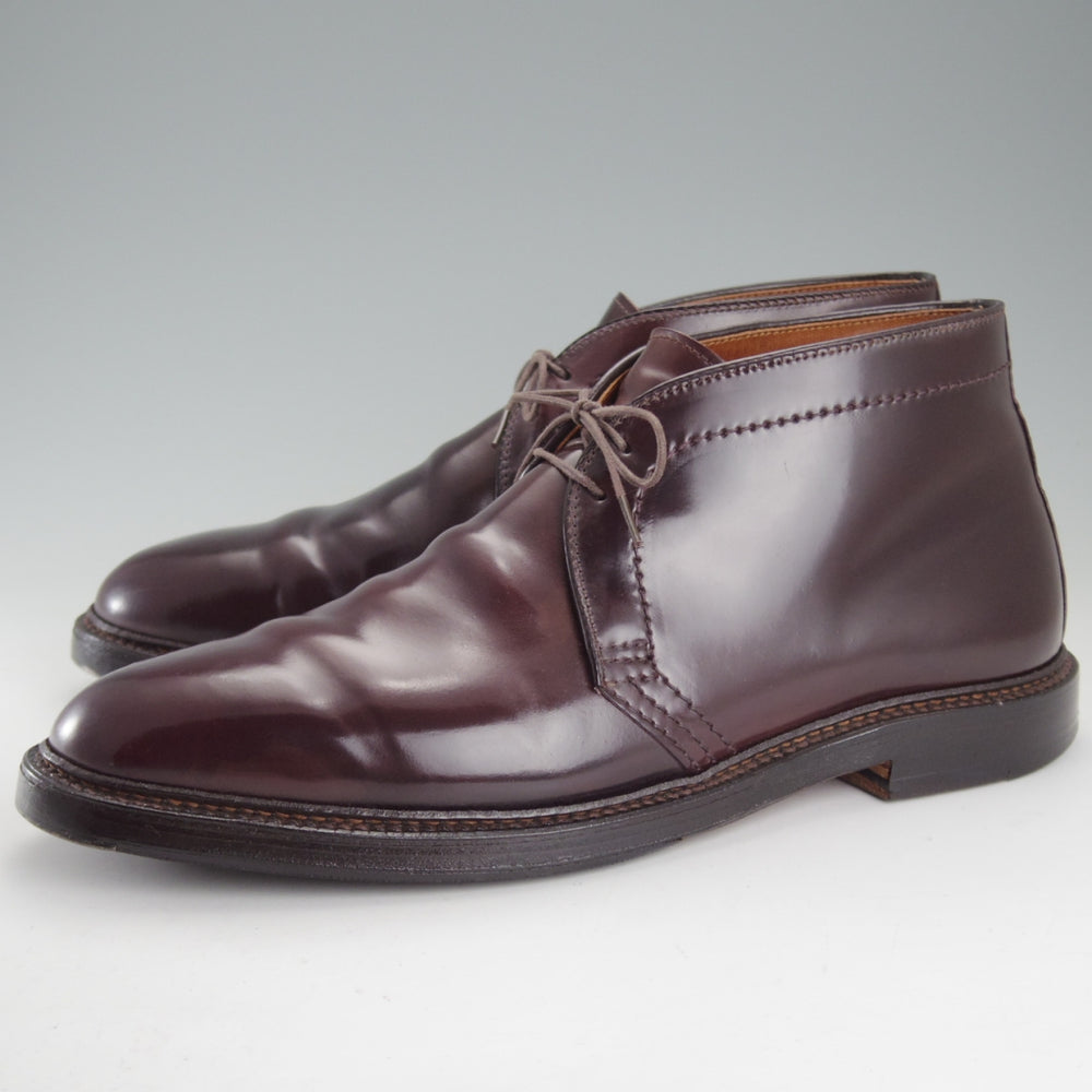 極上★オールデン 10D【定価￥225,500-★コードバン仕様/1339】バリーラスト/チャッカブーツ/バーガンディー/赤茶/メンズ/ALDEN★o618