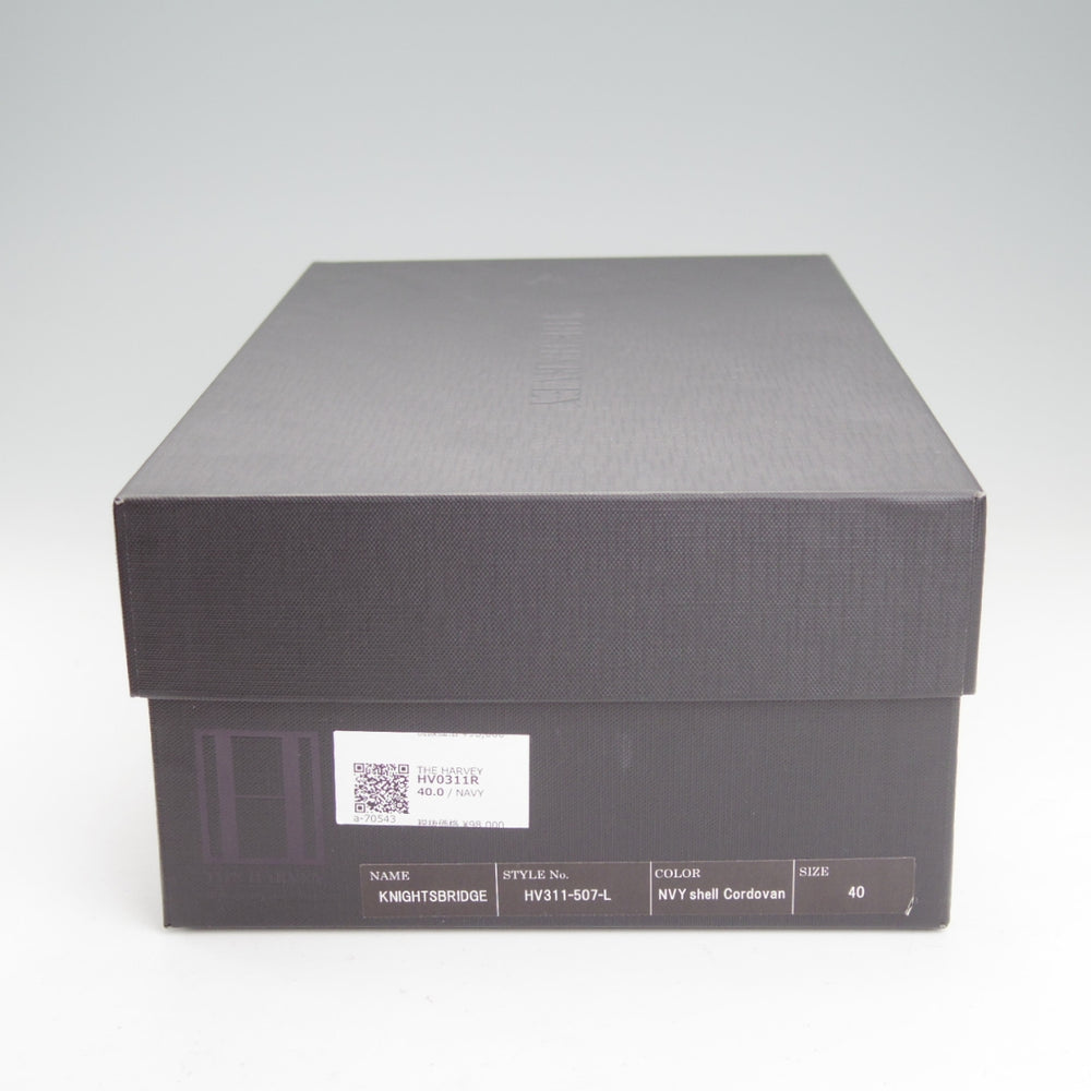 未使用★THE HARVEY/ザ・ハーヴィー SIZE 40【定価￥107,800-★コードバン/KNIGHTSBRIDGE】ローファー/スリッポン/紺/メンズ★o080