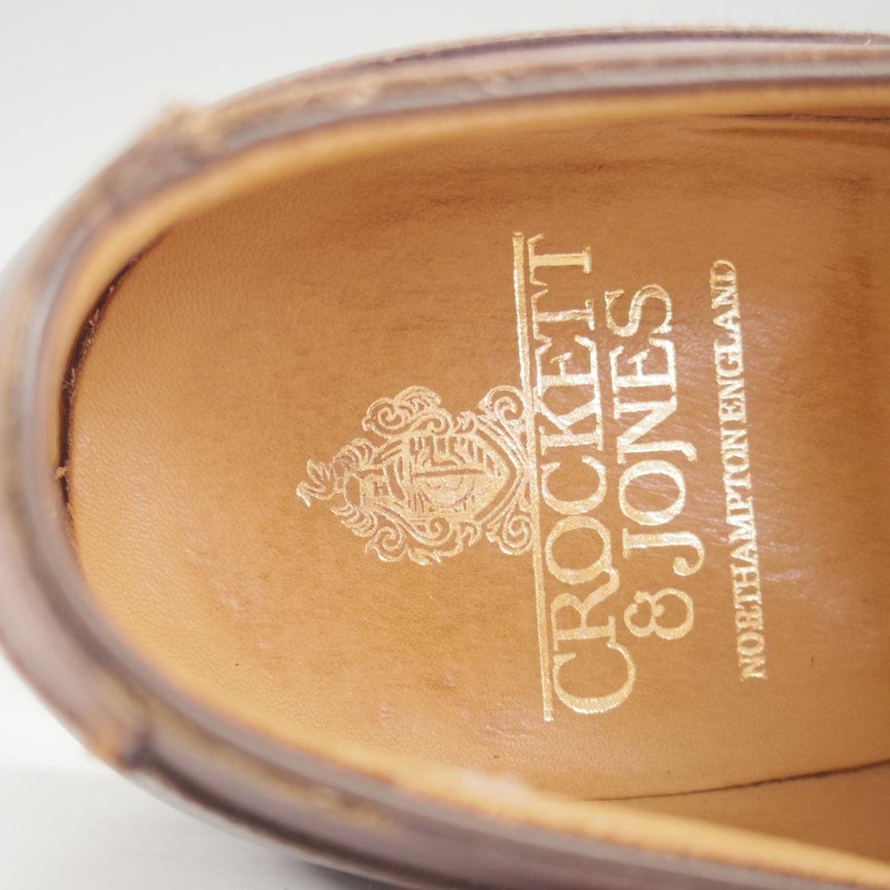 美品★クロケット&ジョーンズ 7.5E【定価￥154,000-★モールトン/MORETON/リッジウェイソール】292ラスト/Uチップ/カーフ/濃茶★p178