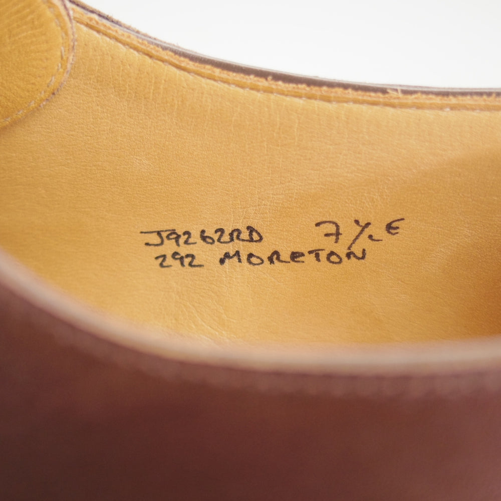 美品★クロケット&ジョーンズ 7.5E【定価￥154,000-★モールトン/MORETON/リッジウェイソール】292ラスト/Uチップ/カーフ/濃茶★p178