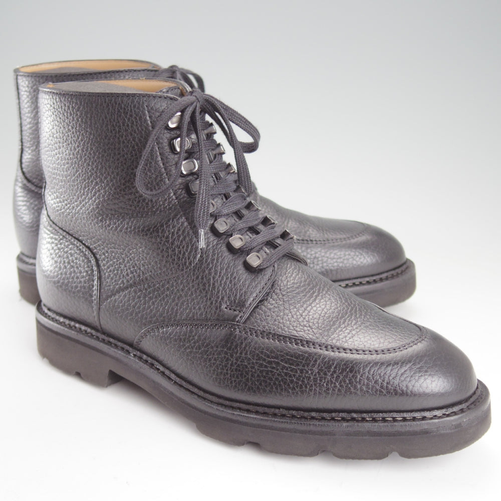 極上★ジョンロブ 6E【定価￥224,400-★HELSTON/レースアップブーツ】0015ラスト/シボ革/黒/メンズ/JOHN LOBB★o619