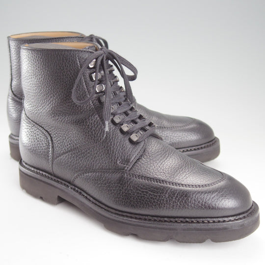 極上★ジョンロブ 6E【定価￥224,400-★HELSTON/レースアップブーツ】0015ラスト/シボ革/黒/メンズ/JOHN LOBB★o619