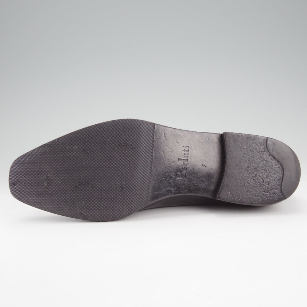極上★(仏)ベルルッティ SIZE 7【現行定価￥353,100-★アレッサンドロ/ALESSANDRO】ホールカット/黒系パティーヌ/メンズ/Berluti★o081