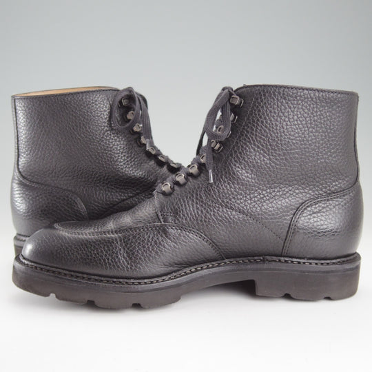極上★ジョンロブ 6E【定価￥224,400-★HELSTON/レースアップブーツ】0015ラスト/シボ革/黒/メンズ/JOHN LOBB★o619