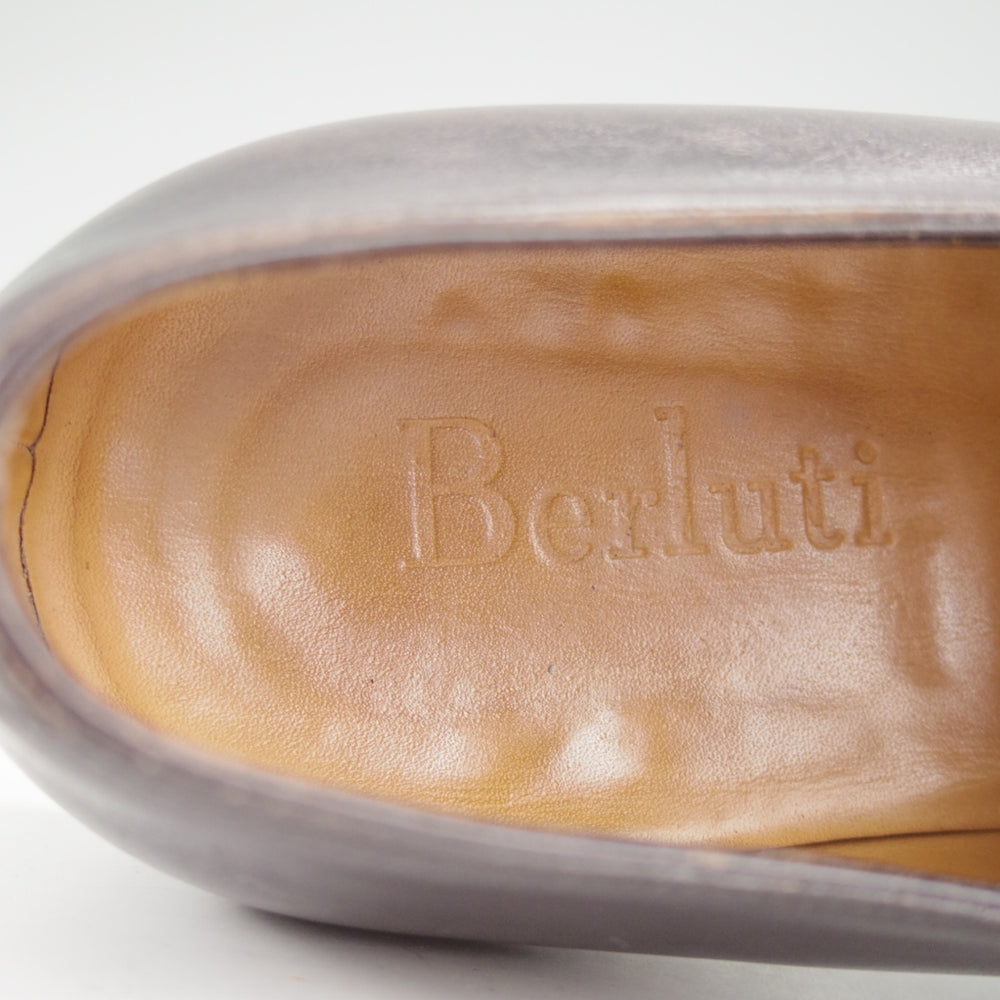 極上★(仏)ベルルッティ SIZE 7【現行定価￥353,100-★アレッサンドロ/ALESSANDRO】ホールカット/黒系パティーヌ/メンズ/Berluti★o081