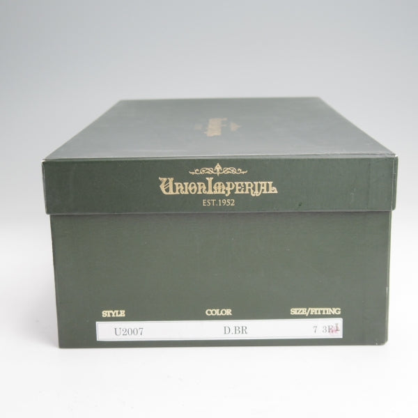 未使用★ユニオンインペリアル SIZE 7【モデル定価￥58,300-★撥水なめしスエード/(伊)SCIARADA社】U2007/ダブルモンク/濃茶/メンズ★n079