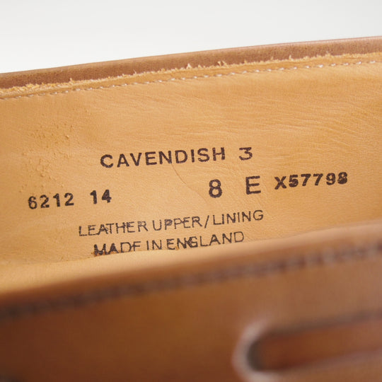美品★クロケット&ジョーンズ 8E【定価￥148,500-★CAVENDISH 3/キャベンディッシュ】タッセルローファー/375ラスト/カーフ/濃茶★p179