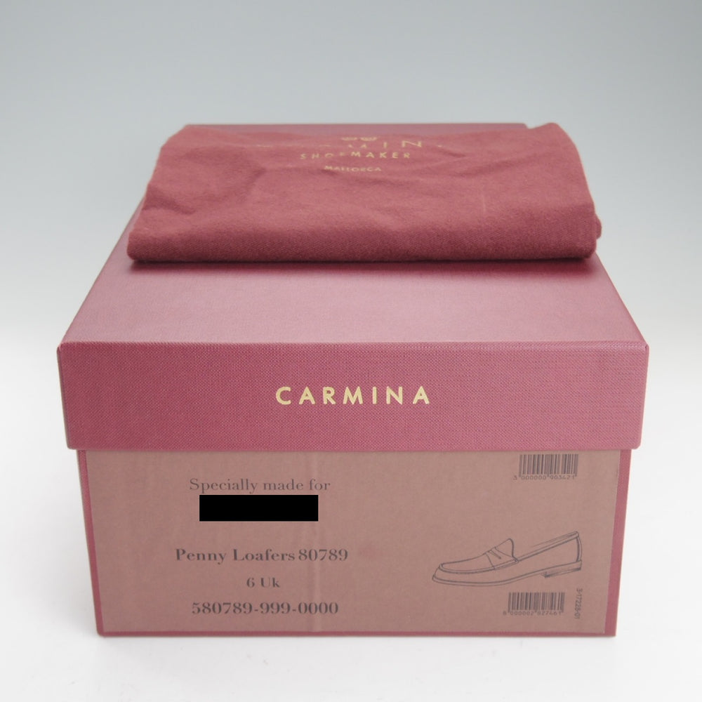 極上★(スペイン製)カルミナ SIZE 6【注文価格17万円程度★茶系コードバン仕様/コインローファー】80789/XIMラスト/メンズ/CARMINA★o617