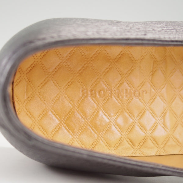 極美品★ジョンロブ 7.5E【定価￥269,500-★LOPEZ/ロペス/TENSILE】4395ラスト/コインローファー/シボ革/黒/メンズ/JOHN LOBB★n590