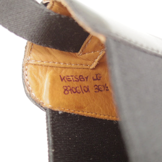 極美品★チャーチ(レディース) SIZE 36.5【定価￥198,000-★KETSBY WG/サイドゴアブーツ】ポリッシュドバインダーカーフ/黒/Church's★o622
