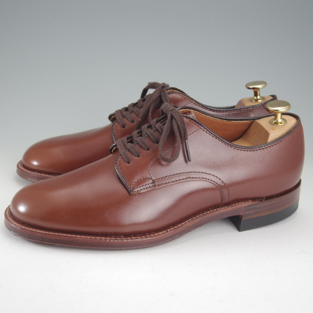 未使用★オールデン 6.5D【定価￥182,600-★ミリタリーラスト/53713】プレーントゥ/カーフ/茶/メンズ/ALDEN★p181