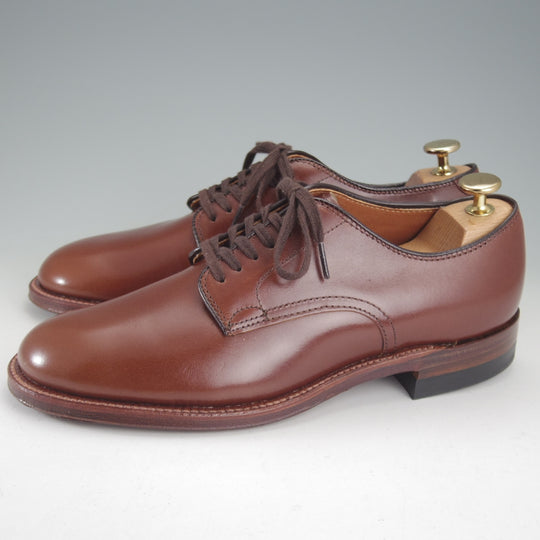 未使用★オールデン 6.5D【定価￥182,600-★ミリタリーラスト/53713】プレーントゥ/カーフ/茶/メンズ/ALDEN★p181