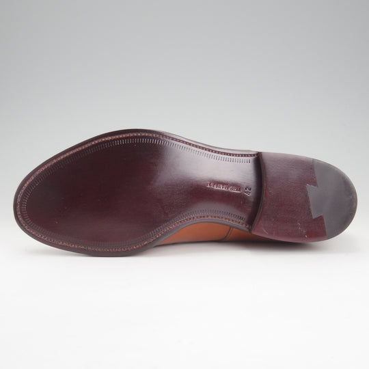 未使用★THE HARVEY/ザ・ハーヴィー SIZE 42【定価￥110,000-★茶系コードバン/コニャック/BURLINGTON】ストレートチップ★o083