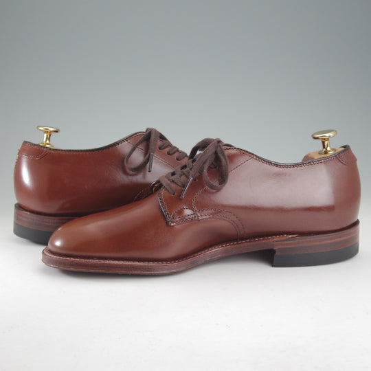 未使用★オールデン 6.5D【定価￥182,600-★ミリタリーラスト/53713】プレーントゥ/カーフ/茶/メンズ/ALDEN★p181