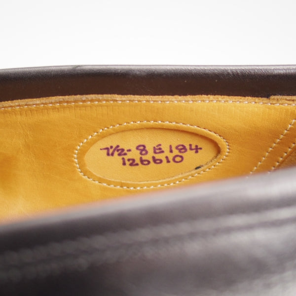 極美品★エドワードグリーン 7.5E【定価￥253,000-★ピカデリー/PICCADILLY】184ラスト/コインローファー/カーフ/黒/EDWARD GREEN★n592