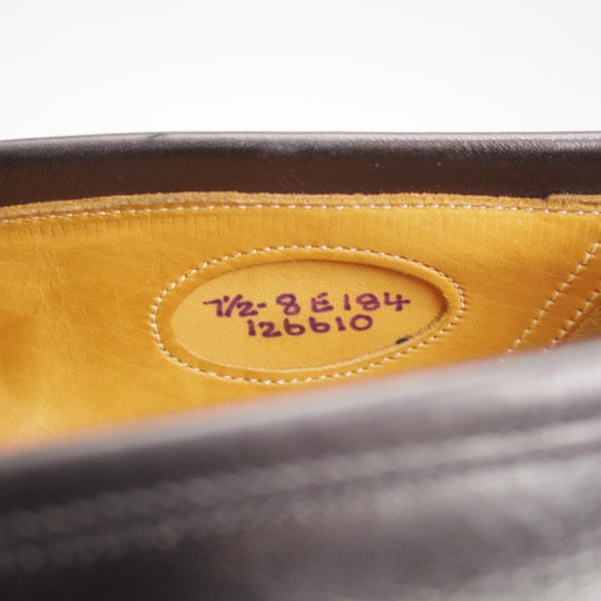 極美品★エドワードグリーン 7.5E【定価￥253,000-★ピカデリー/PICCADILLY】184ラスト/コインローファー/カーフ/黒/EDWARD GREEN★n592