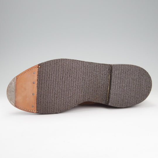 未使用★オールデン 8.5D【貴重★ブルックスブラザーズ別注/ツリー付/09187】レースアップブーツ/スエード/茶/BROOKS BROTHERS/ALDEN★o084