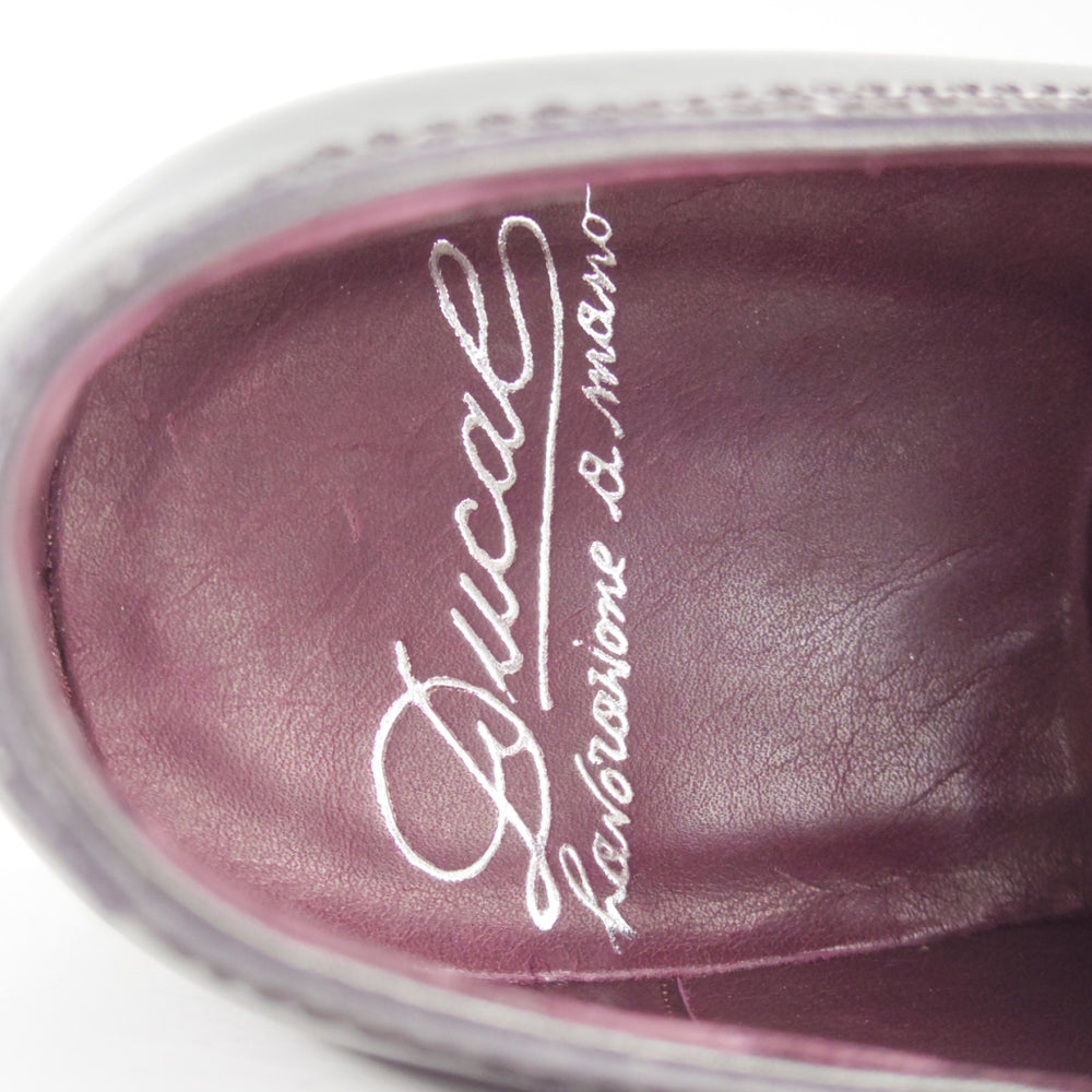 未使用★(伊)DUCAL/デュカル SIZE 39【★ショートウイング/6296】カーフ/黒/メンズ★o620