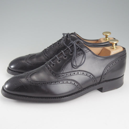 極上★オールデン 8D【貴重★ブルックスブラザーズ別注/1350】フルブローグ/カーフ/黒/BROOKS BROTHERS/ALDEN★p190