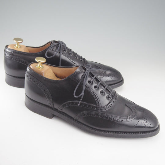 極上★オールデン 8D【貴重★ブルックスブラザーズ別注/1350】フルブローグ/カーフ/黒/BROOKS BROTHERS/ALDEN★p190