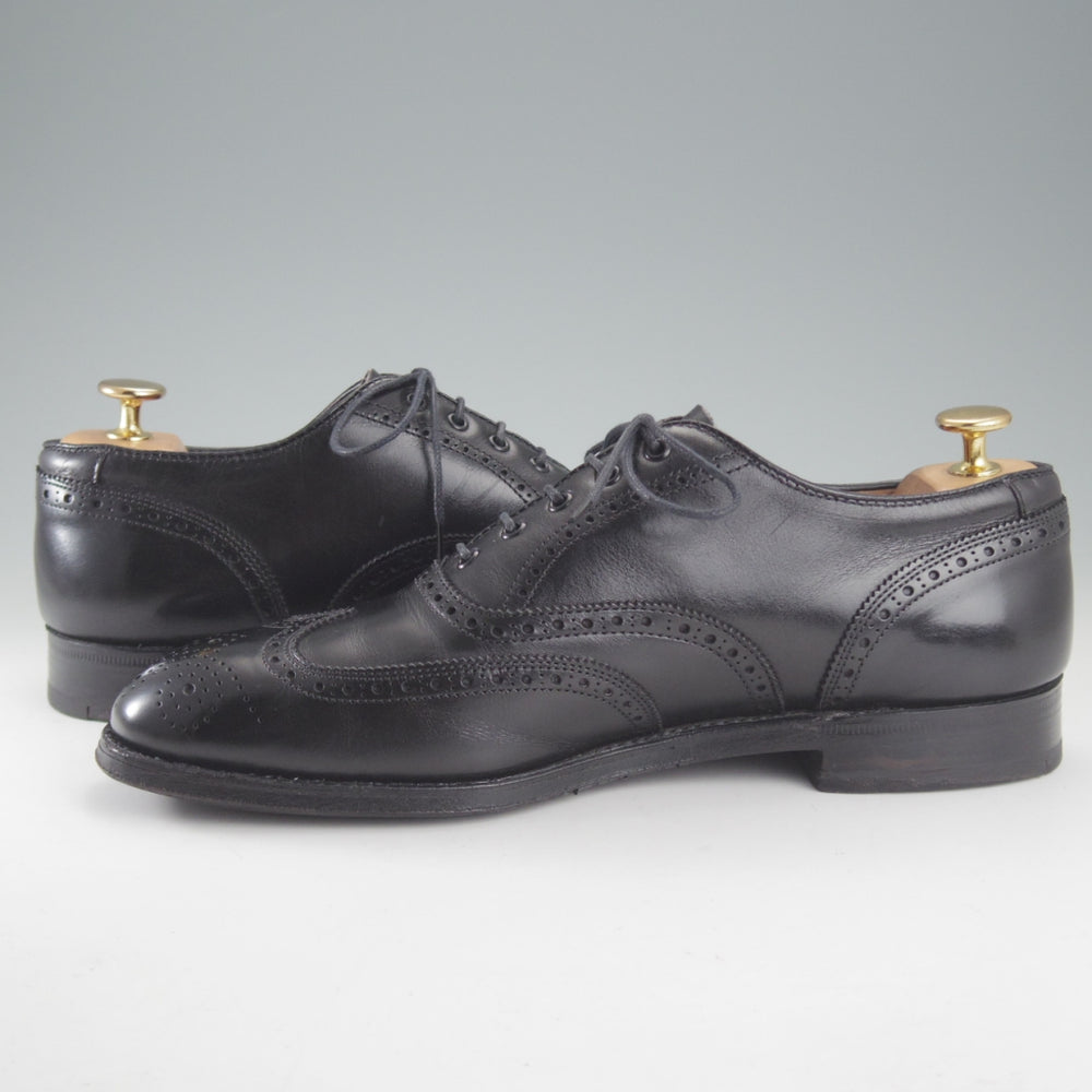 極上★オールデン 8D【貴重★ブルックスブラザーズ別注/1350】フルブローグ/カーフ/黒/BROOKS BROTHERS/ALDEN★p190