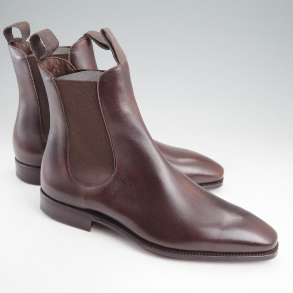 未使用★(スペイン製)カルミナ SIZE 6【定価￥115,500-★ミュージアムカーフ仕様/サイドゴアブーツ/80514】濃茶/メンズ/CARMINA★n593