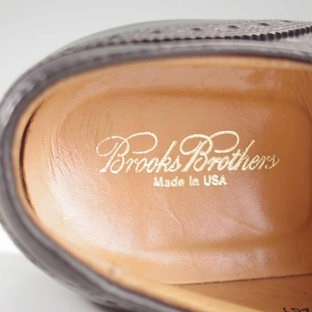 極上★オールデン 8D【貴重★ブルックスブラザーズ別注/1350】フルブローグ/カーフ/黒/BROOKS BROTHERS/ALDEN★p190