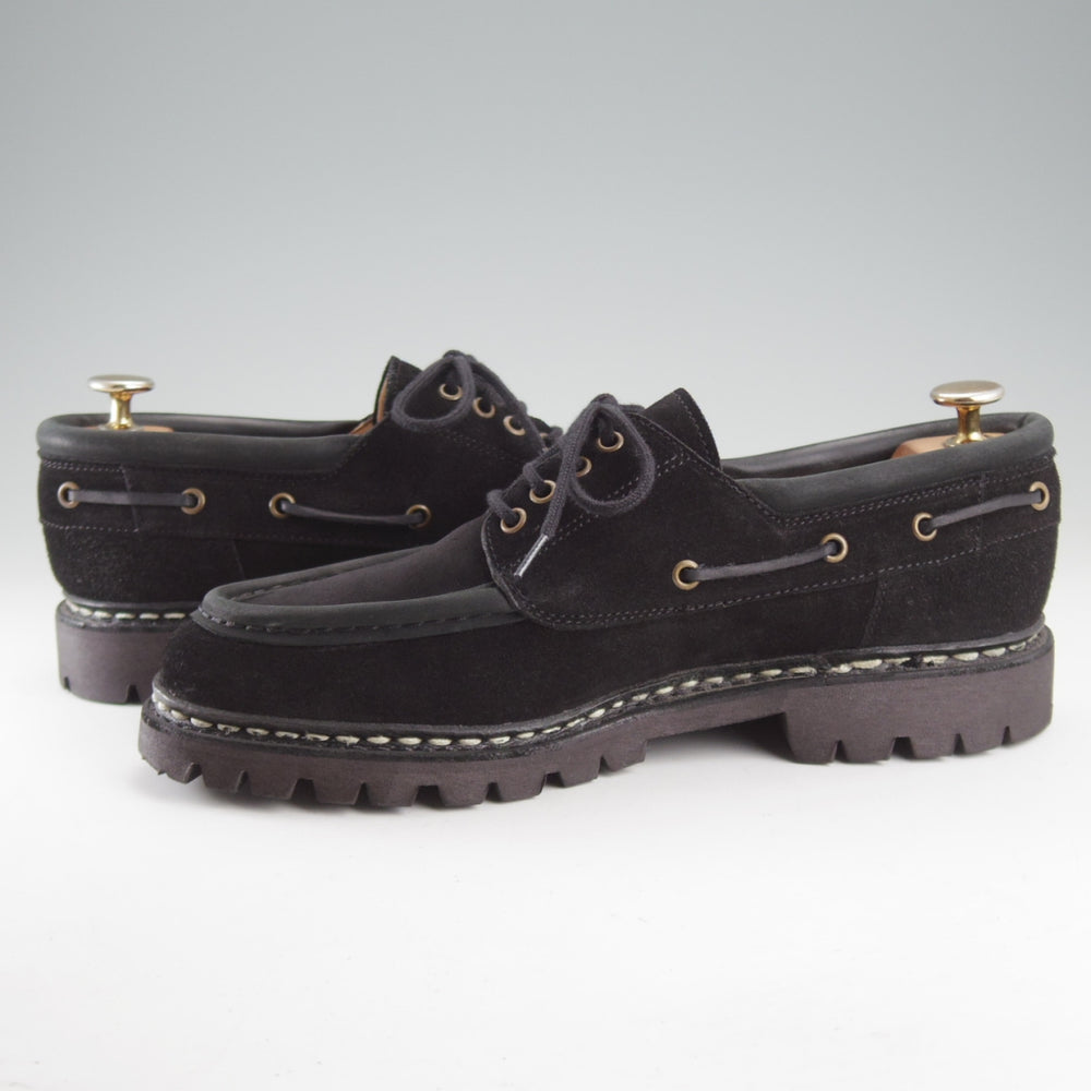 極上★パラブーツ SIZE 6.5【定価￥101,200-★CHIMEY/シメイ】Uチップ/スエード/黒/メンズ/Paraboot★o621