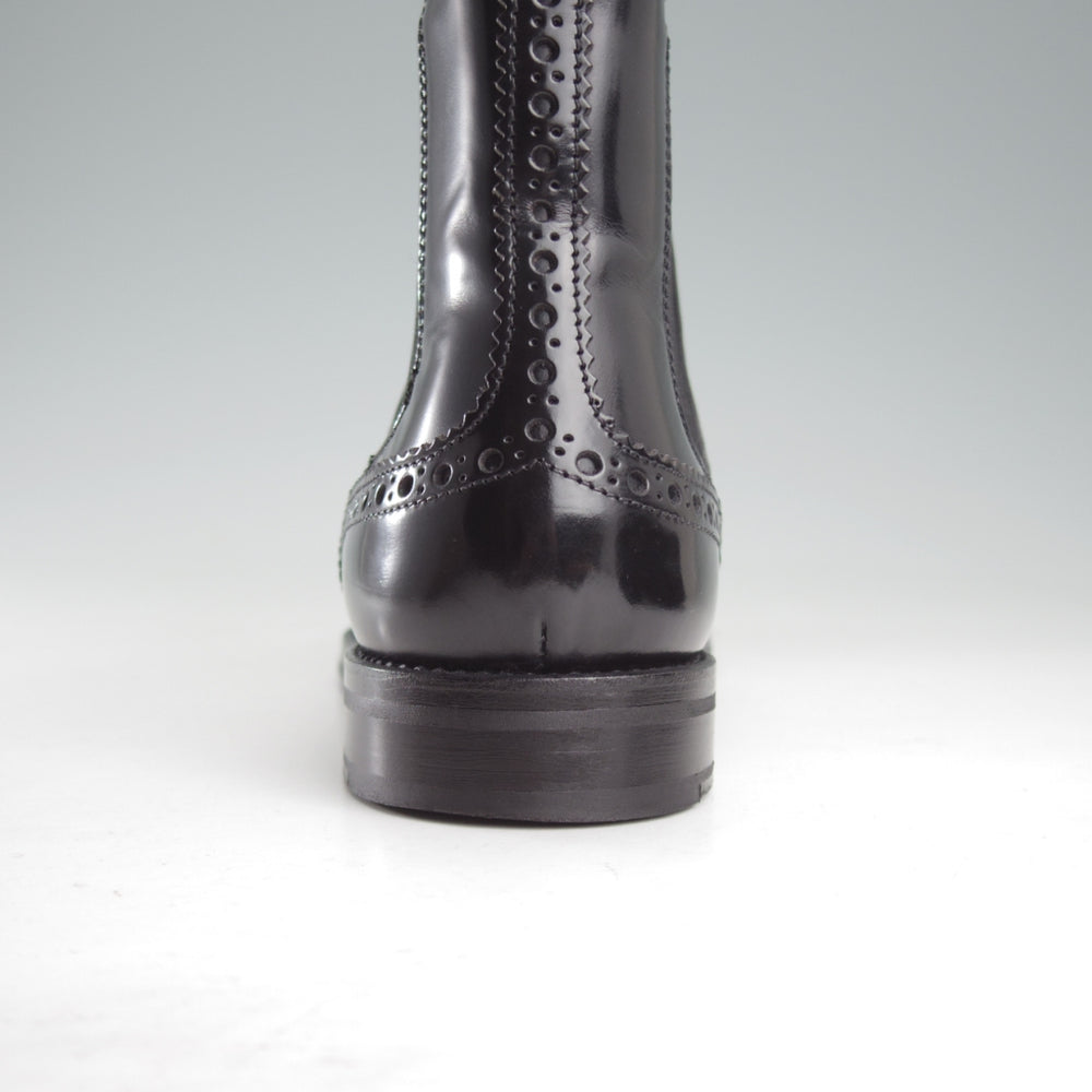 極美品★チャーチ(レディース) SIZE 36.5【定価￥198,000-★KETSBY WG/サイドゴアブーツ】ポリッシュドバインダーカーフ/黒/Church's★o622