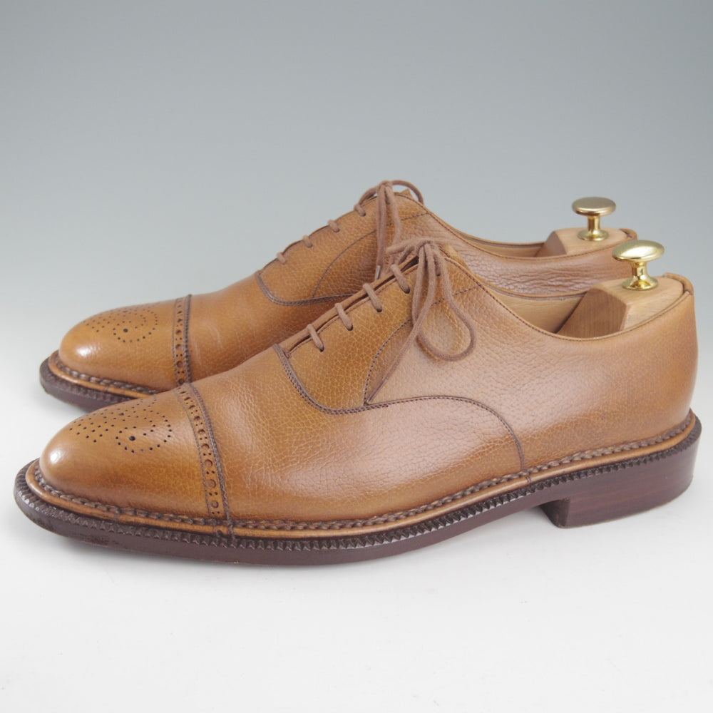 ★(伊)シルヴァノ・ラッタンジ SIZE 9【ノルベジェーゼ製法★セミブローグ/薄茶】カーフ/メンズ/Silvano Lattanzi★p193