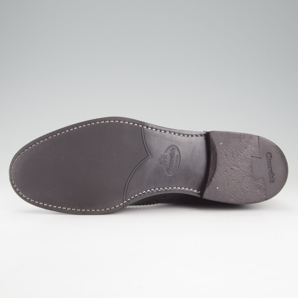 極美品★チャーチ(レディース) SIZE 36.5【定価￥198,000-★KETSBY WG/サイドゴアブーツ】ポリッシュドバインダーカーフ/黒/Church's★o622