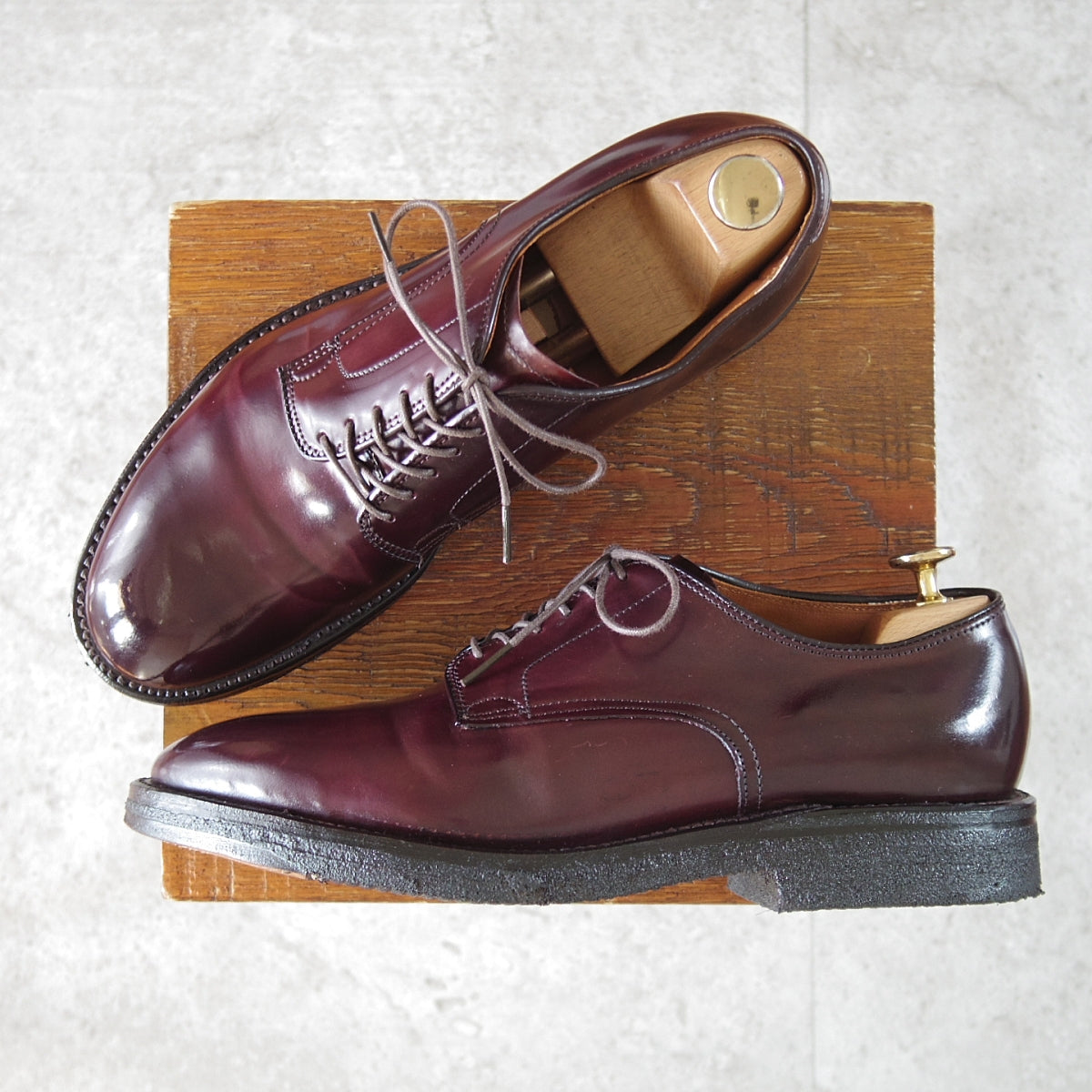 中古)オールデン 53438 コードバン プレーントゥ モディファイドラスト