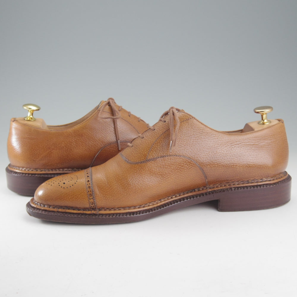 ★(伊)シルヴァノ・ラッタンジ SIZE 9【ノルベジェーゼ製法★セミブローグ/薄茶】カーフ/メンズ/Silvano Lattanzi★p193