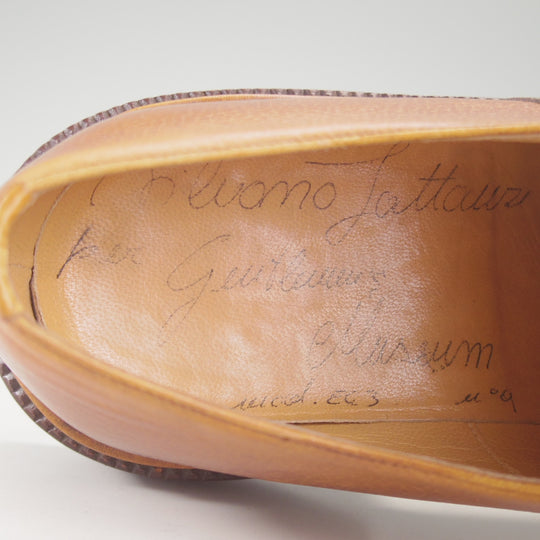 ★(伊)シルヴァノ・ラッタンジ SIZE 9【ノルベジェーゼ製法★セミブローグ/薄茶】カーフ/メンズ/Silvano Lattanzi★p193